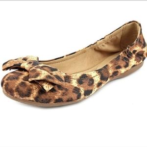 BareTraps Animal Print Lucy Bow Flats | BareTraps Bow Toe Leopard Print Flats